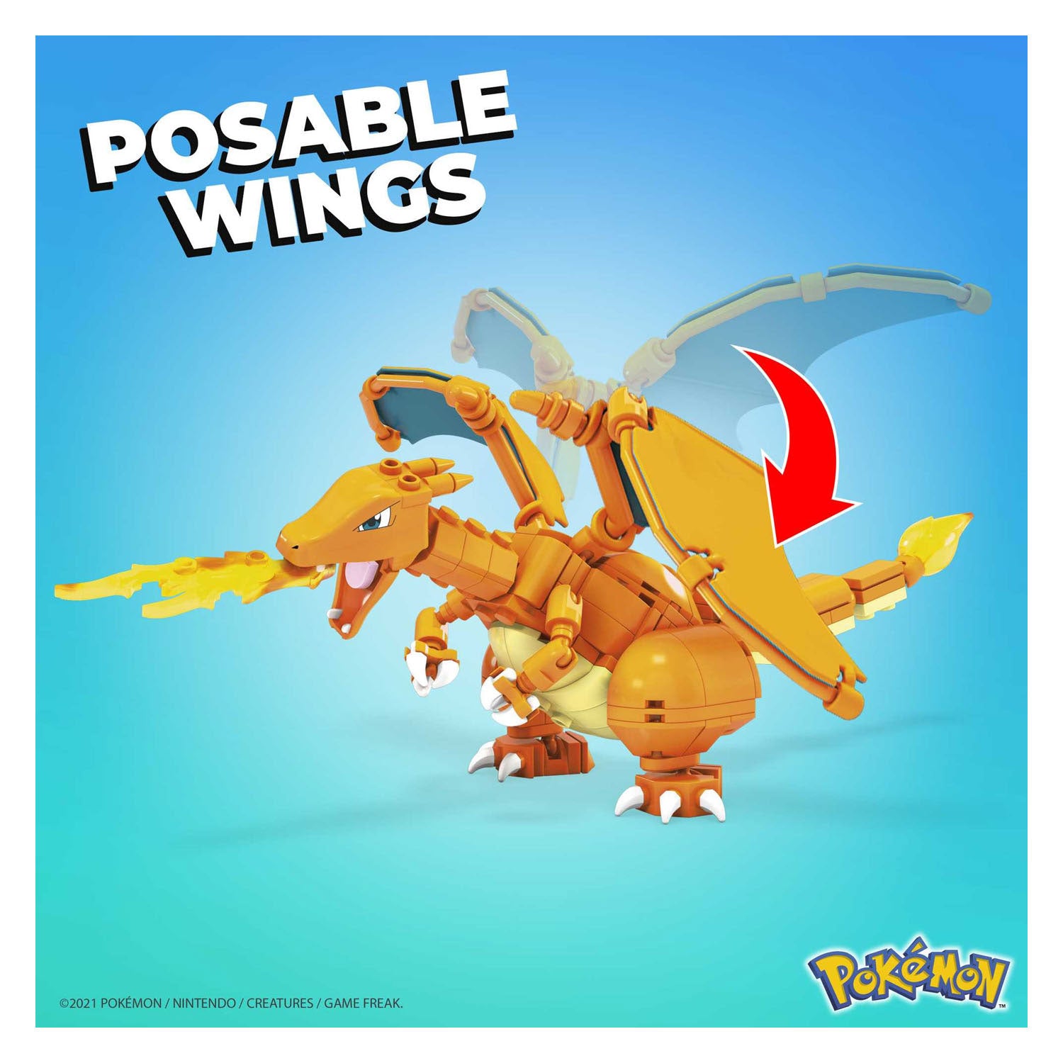 Mattel pokemon mega charmander evolutie set