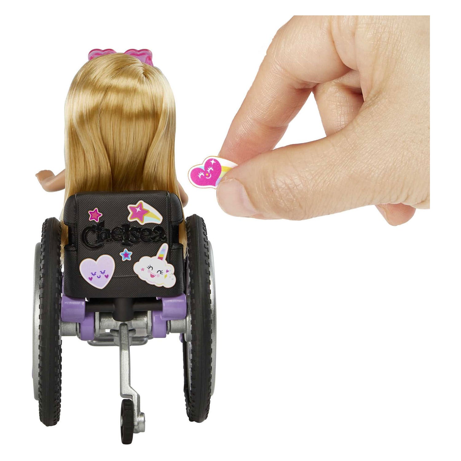 Barbie Chelsea Rolstoel Modepop - Blond