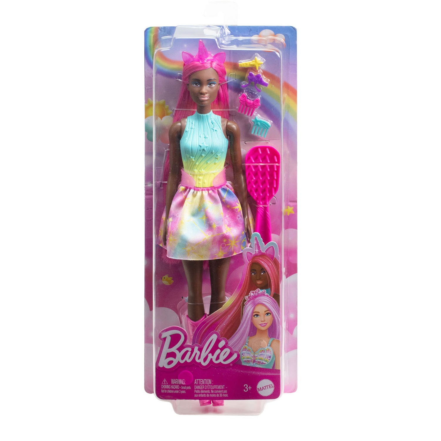Barbie Modepop Zeemeermin met Lang Haar Roze