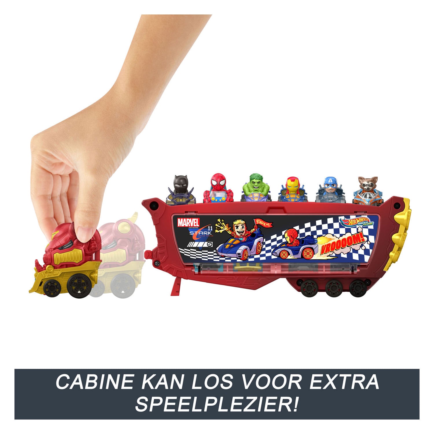 Hot Wheels racer vers hulkbuster hauler