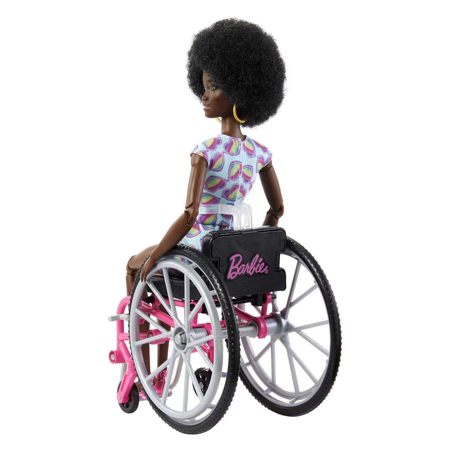 Barbie Fashionista's Modepop in Rolstoel