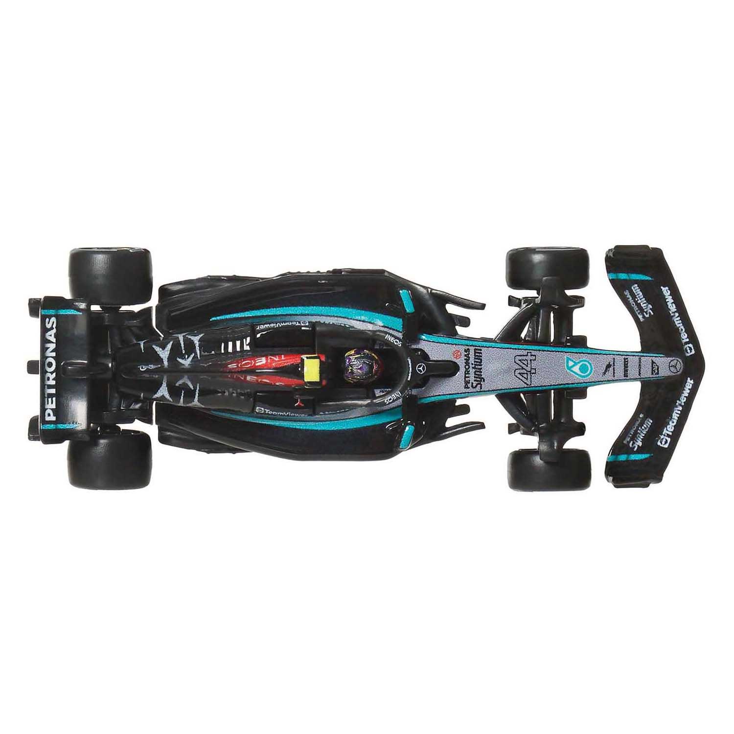 Mattel hot wheels lewis hamilton mercedes-benz formule 1 raceauto 1:64
