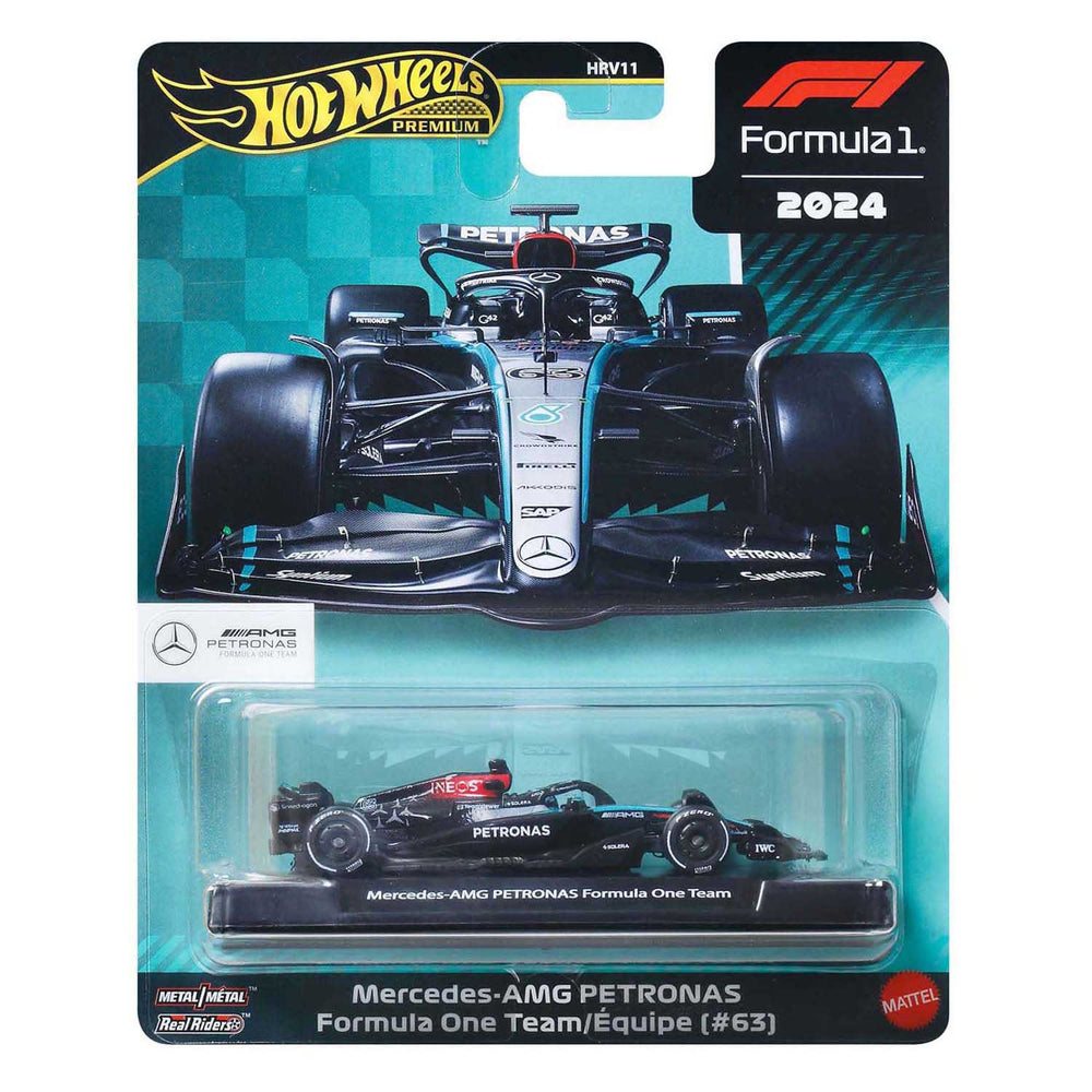 Mattel hot wheels george russell mercedes-benz formule 1 raceauto 1:64