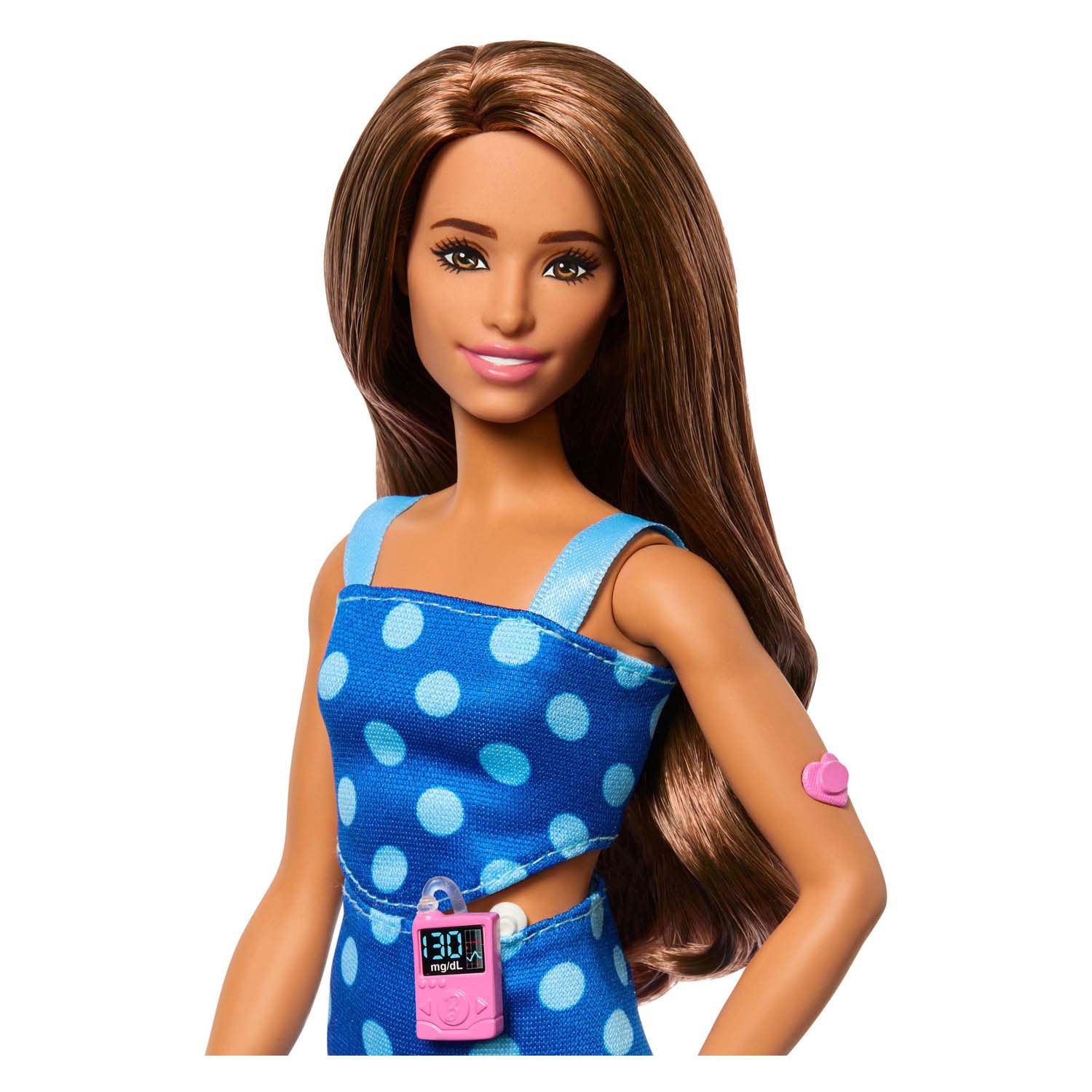 Mattel barbie fashionista pop - blue polka dot