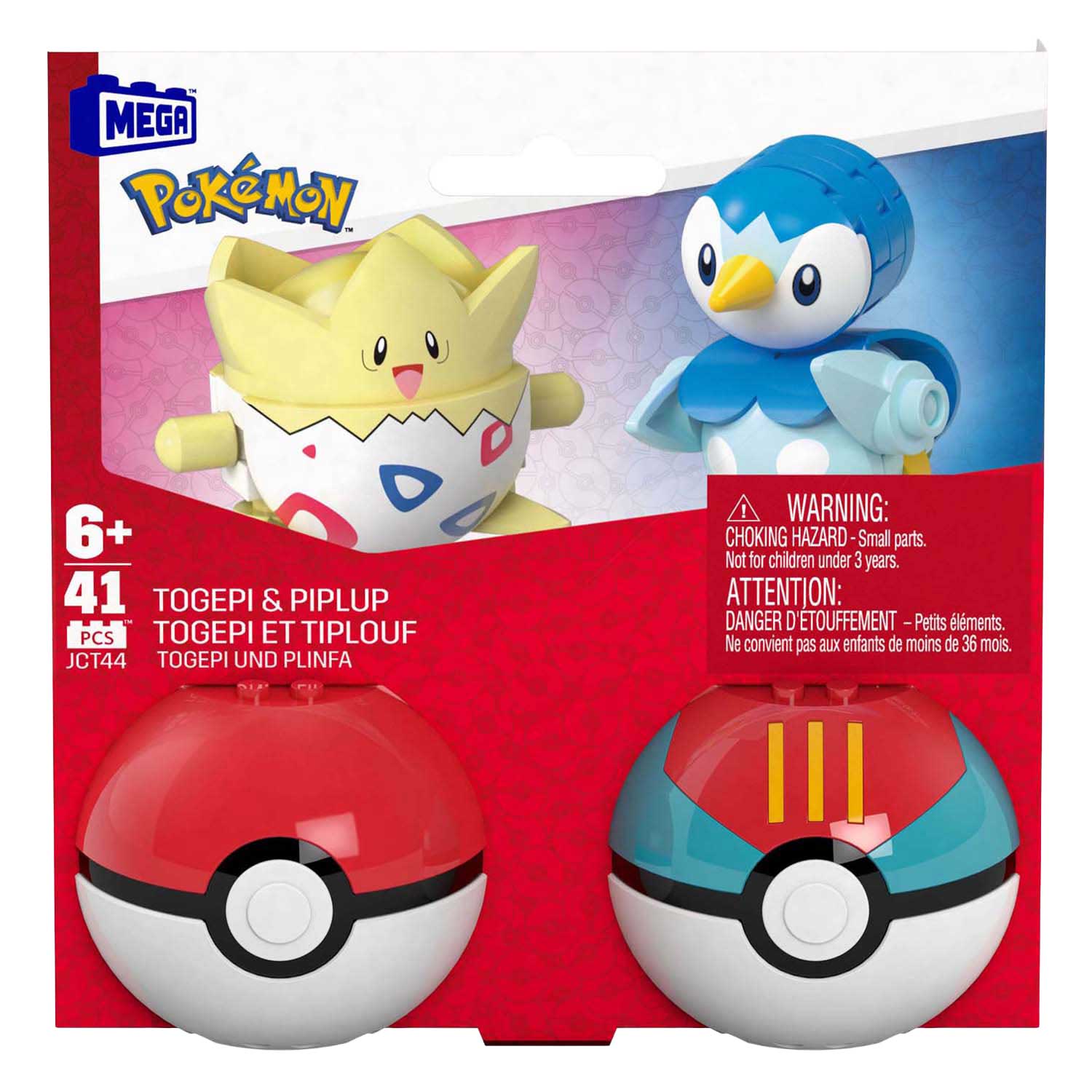 Mattel mega construx pokémon bouwset - piplup en togepi