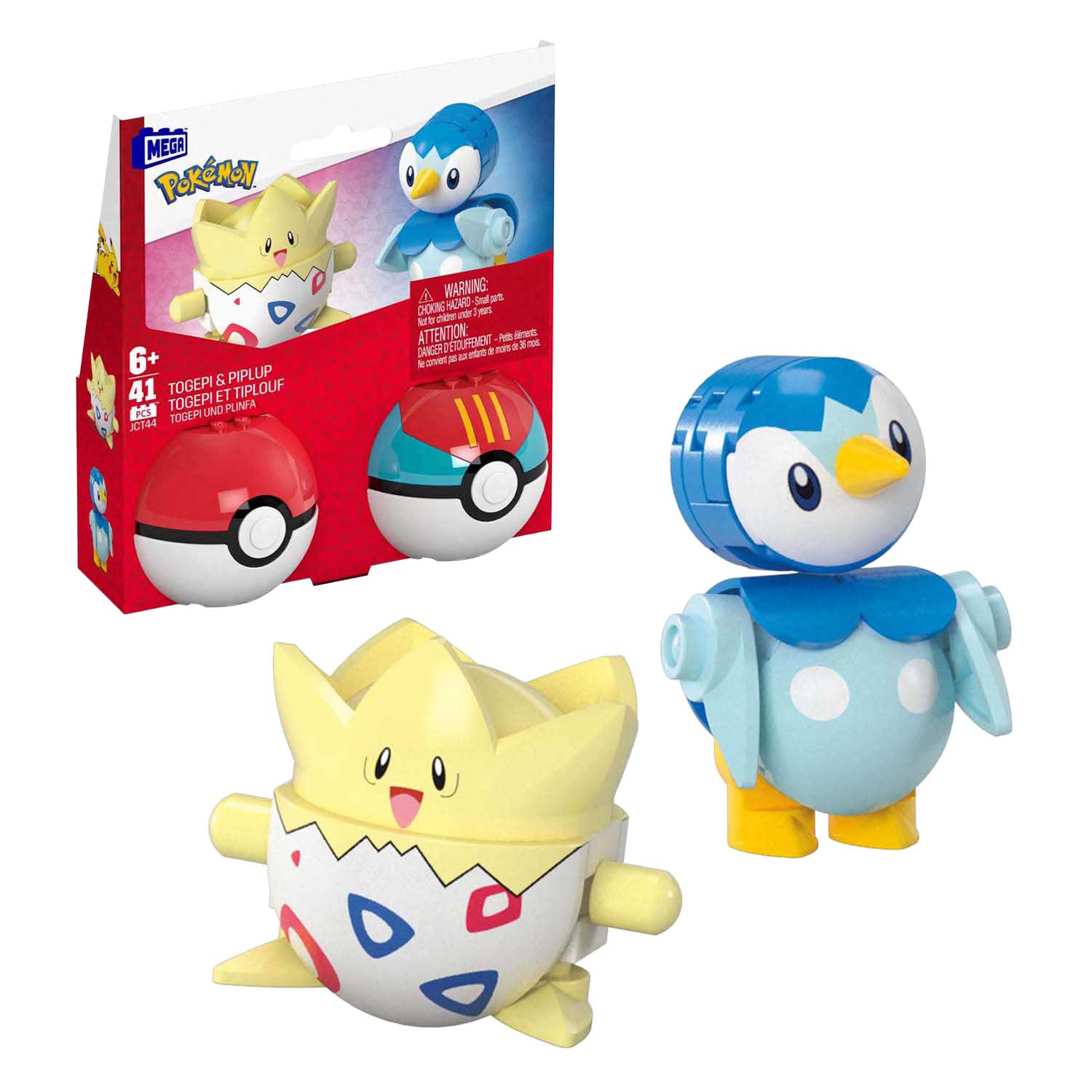 Mattel mega construx pokémon bouwset - piplup en togepi