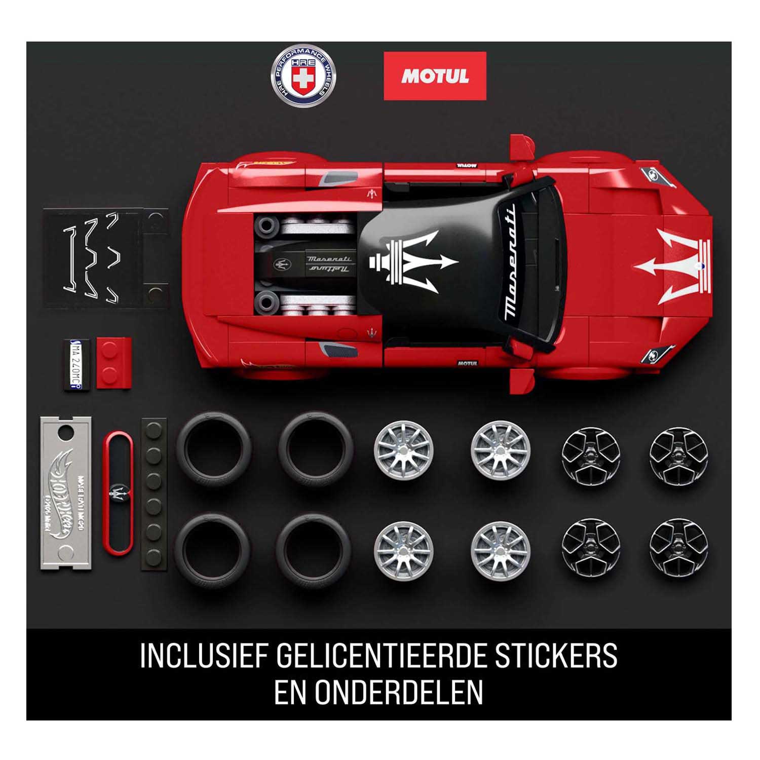 Hot wheels brick shop speed series maserati 1:32 bouwset - 250dlg.