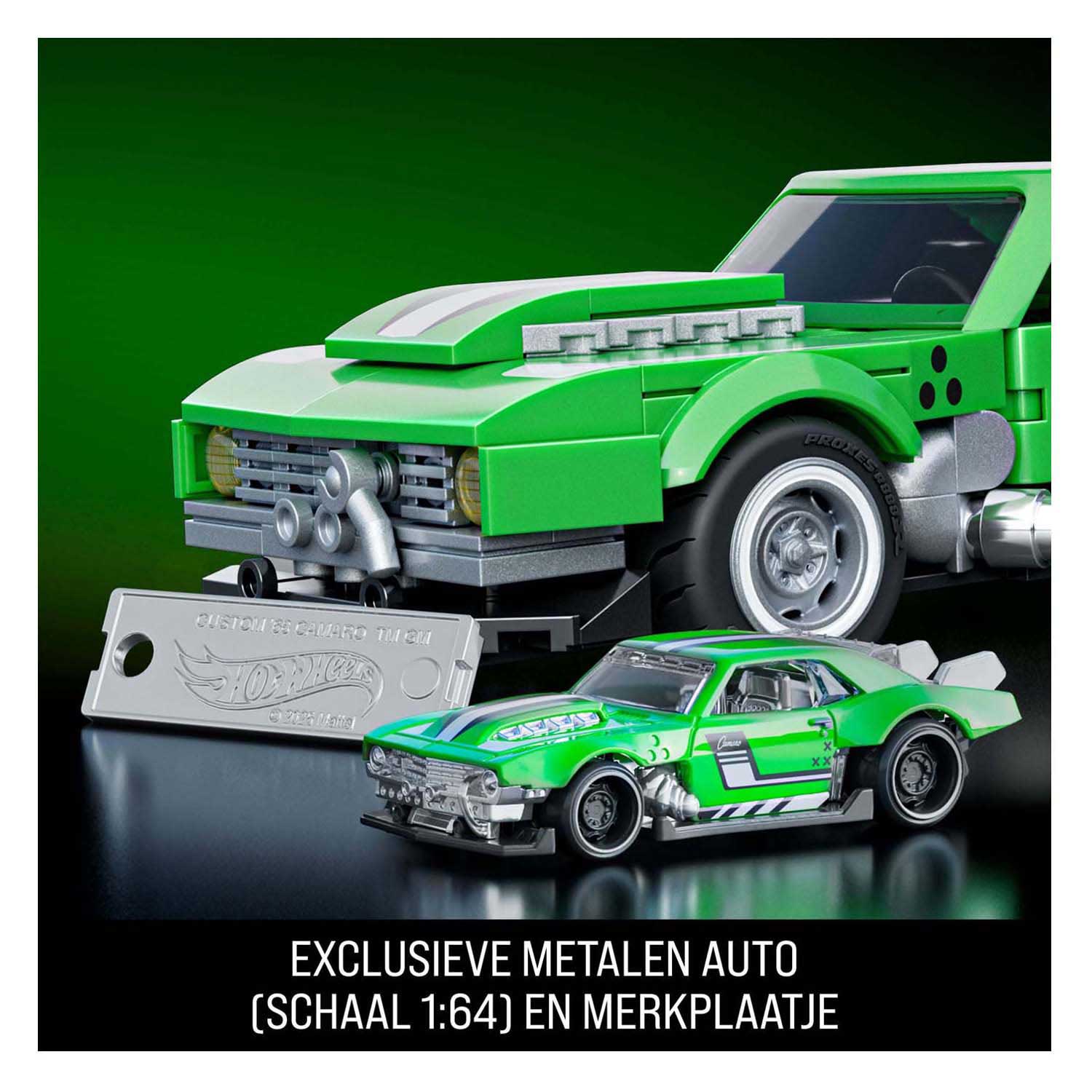Mattel brick shop hot wheels speed serie - custom '68 camaro - bouwspeelgoed - 289 onderdelen