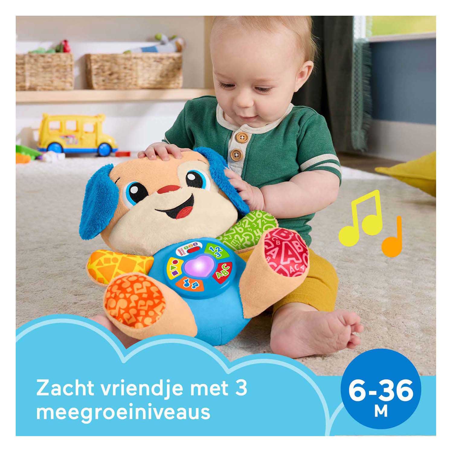 Fisher-price leerplezier meegroeispeelgoed puppy - muzikale knuffel