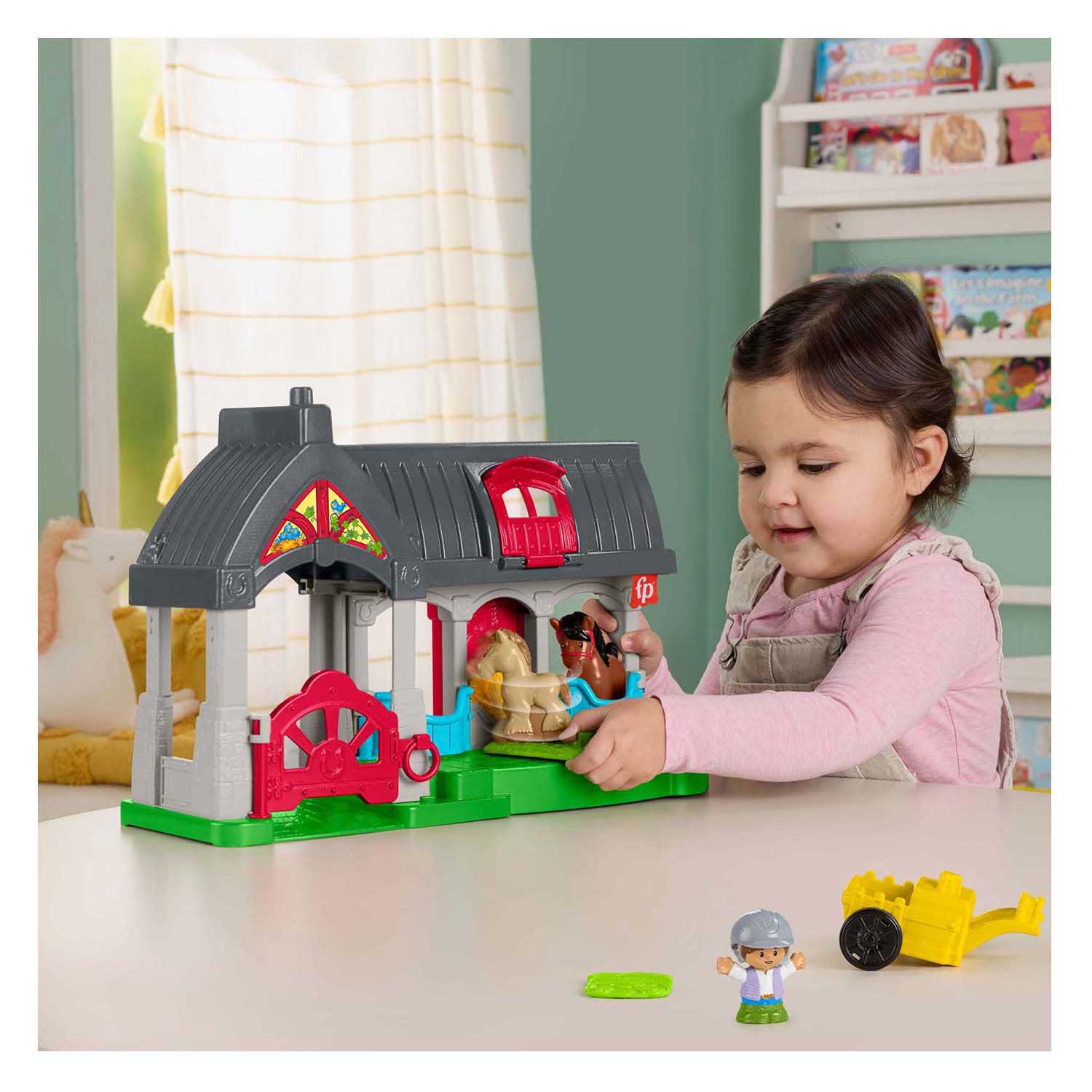 Fisher-price little people vriendelijke paardenstal - speelfiguur