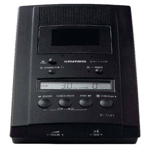 Dicteerapparaat stenorette st grundig st-3221 kort terugspoelen zwart