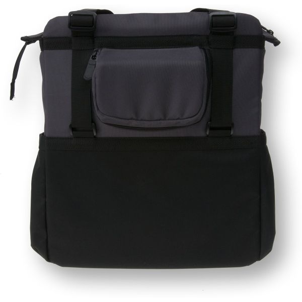 Basil Shopper XL - sporty and trendy bike bag for groceries and the beach, black anthracite, 20L