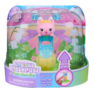 Gabby's poppenhuis feeƫnlandia - fladdertastische feeƫnring met displaystandaard - speelset