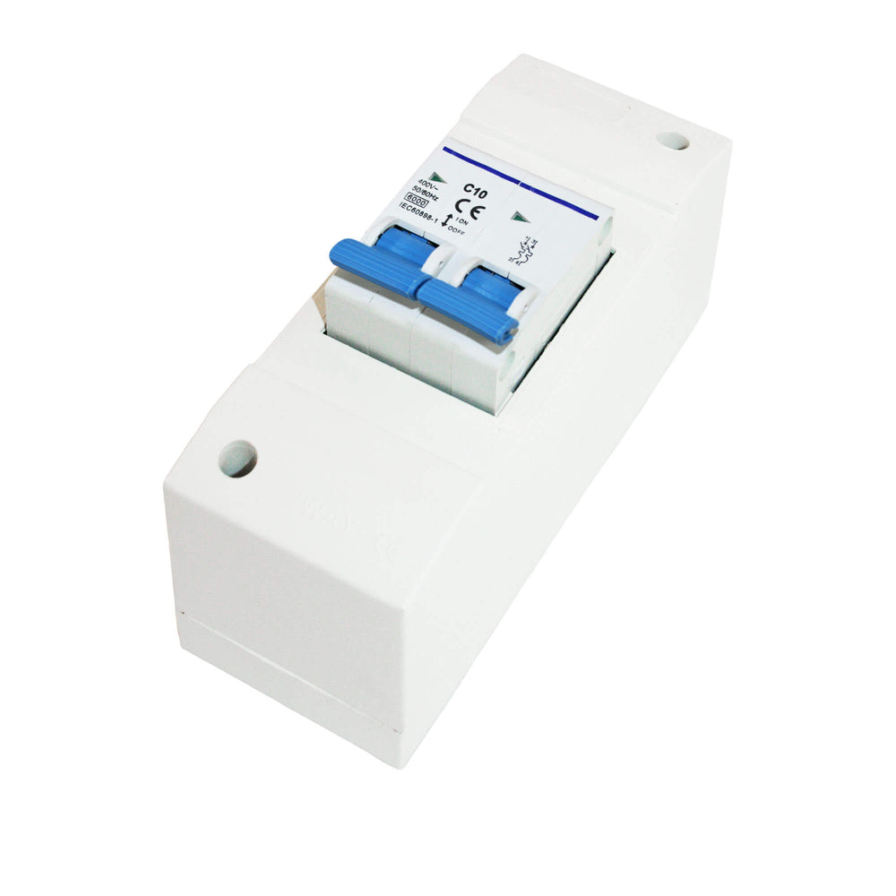 Ngk zekeriast 2-module met dubbelpolige zekeringautomaat b10a