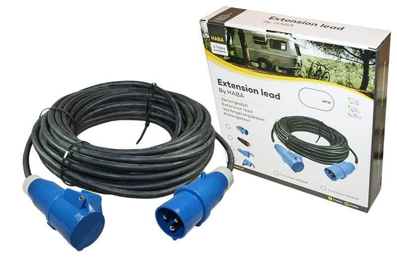 Ngk verleabel 25 meter neopreen 3x 1.5mm² - cee stekker en cee contrastekker - in doos