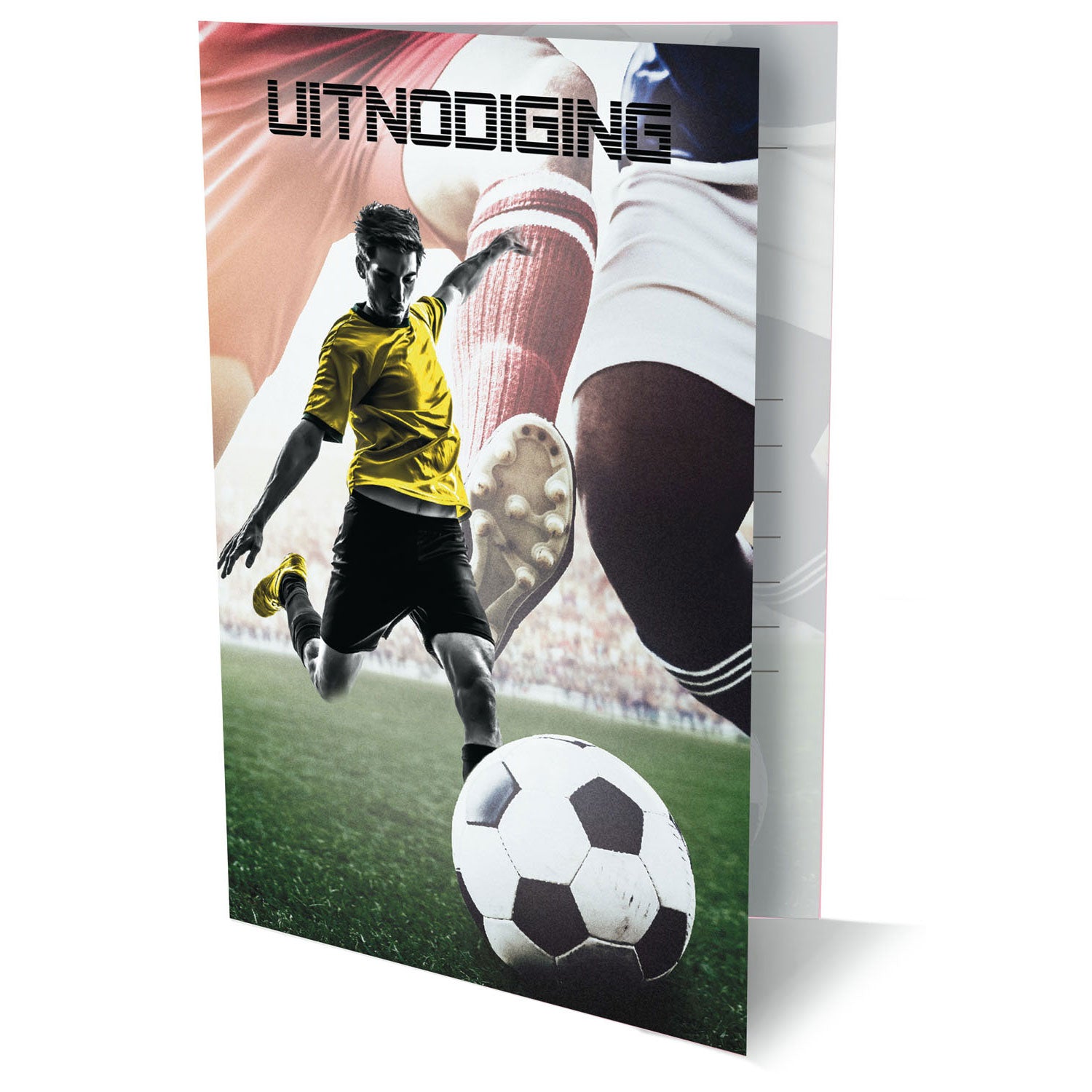 Uitnodigingen voetbal, 6st.