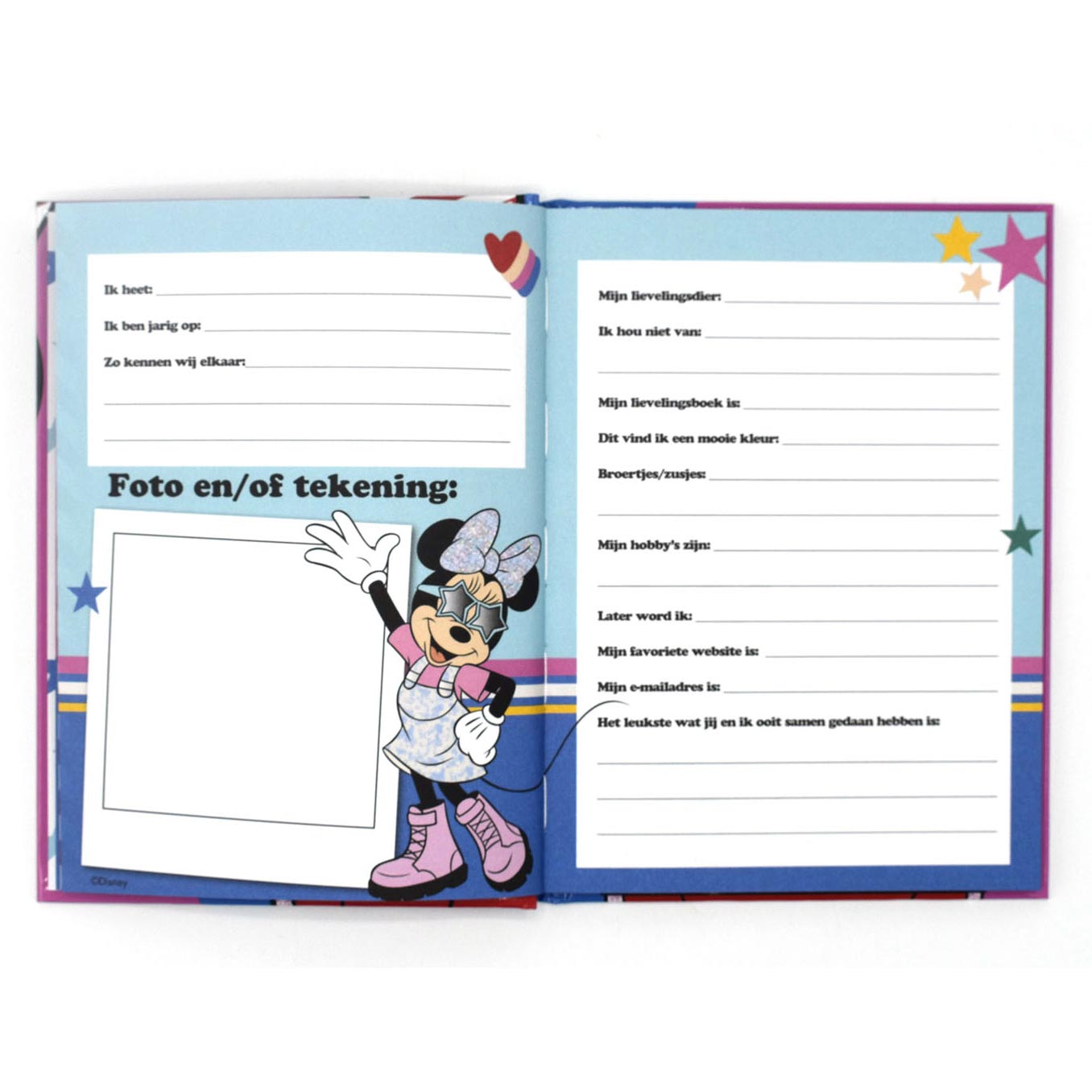 Disney vriendenboek minnie mouse