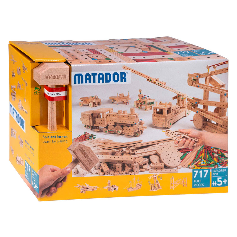 Matador Explorer E717 Bouwset Hout, 717dlg.