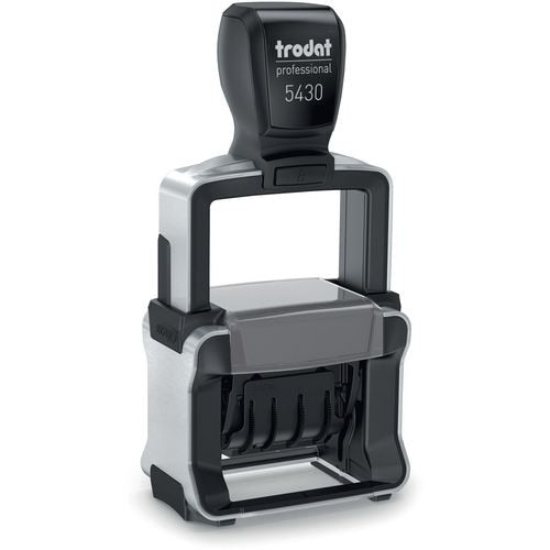 Stempel trodat 5430 blauw, rood 3 regels de