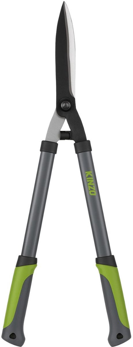 Kinzo telescopische heggenschaar 65-85 cm – handmatige heggenschaar – ergonomische tuinschaar – lichtgewicht snoeigereedschap voor heggen en struiken