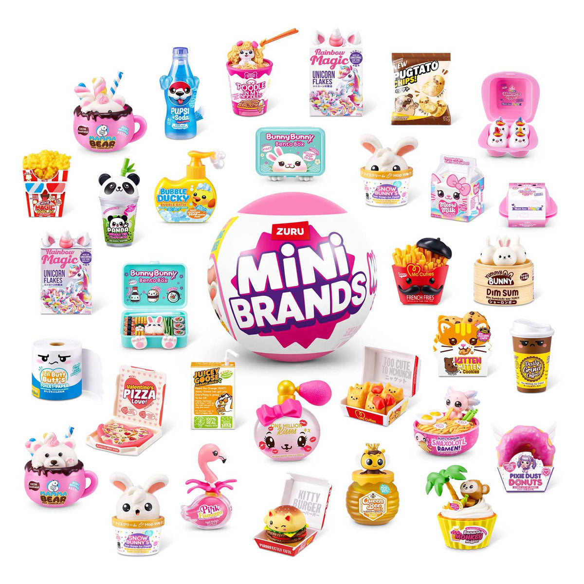 Mini merken kawaii capsule assorti