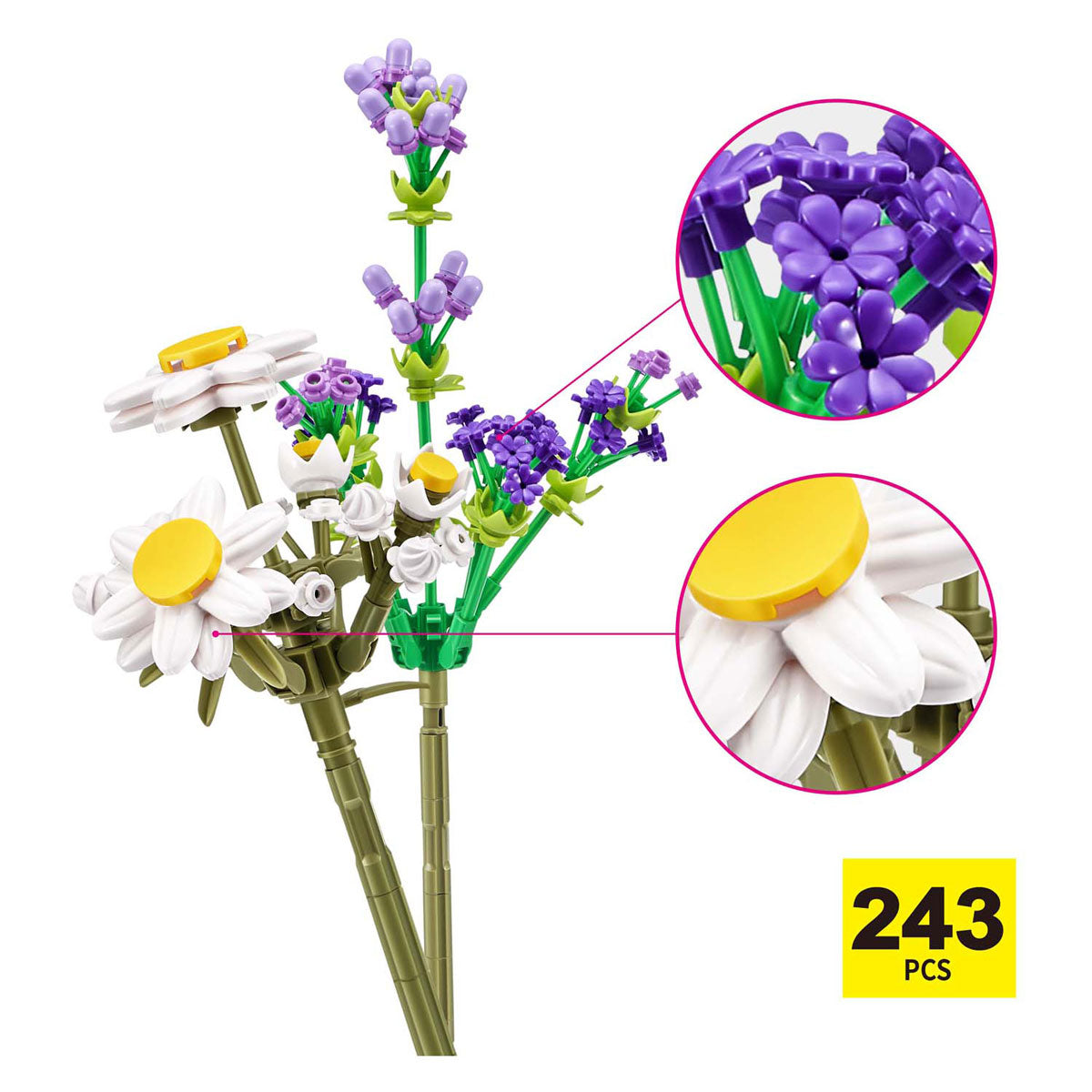 Max stenen lange bloemen