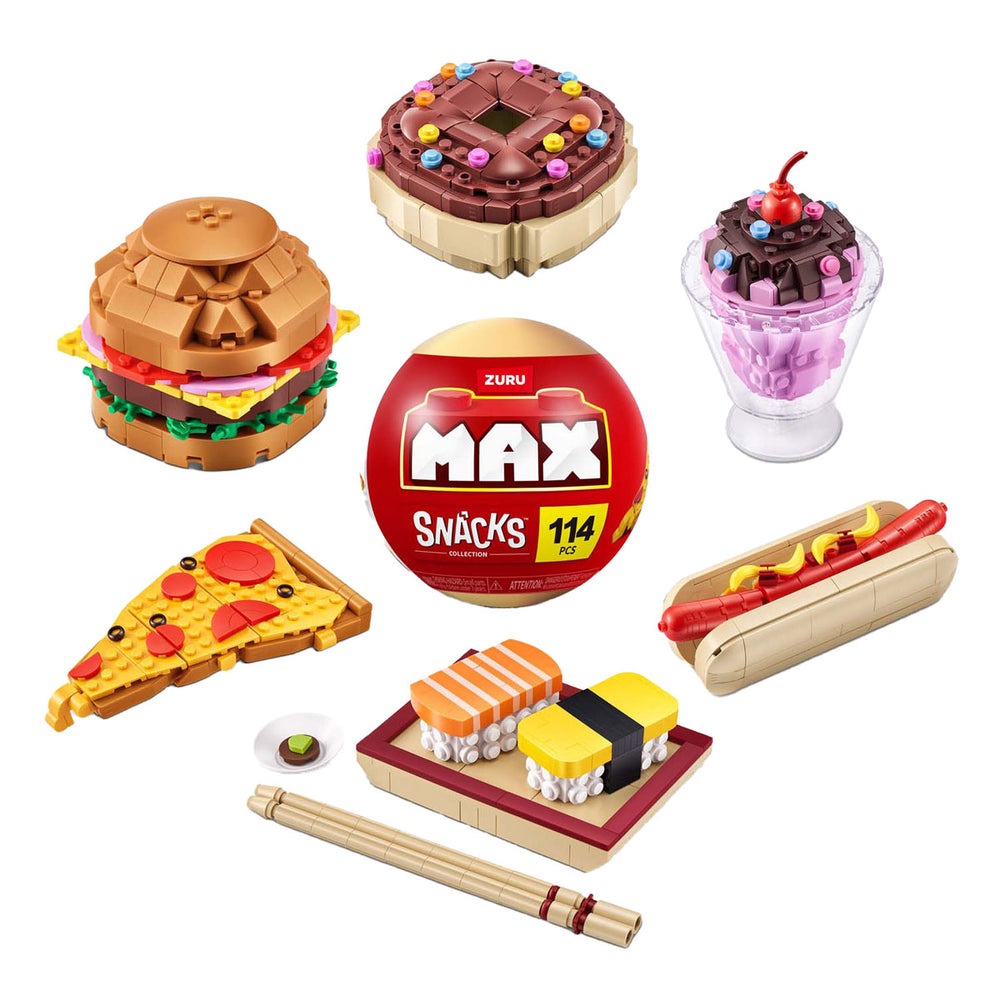 Zuru max premium snack capsule - bouwspeelset in verrassingsbal