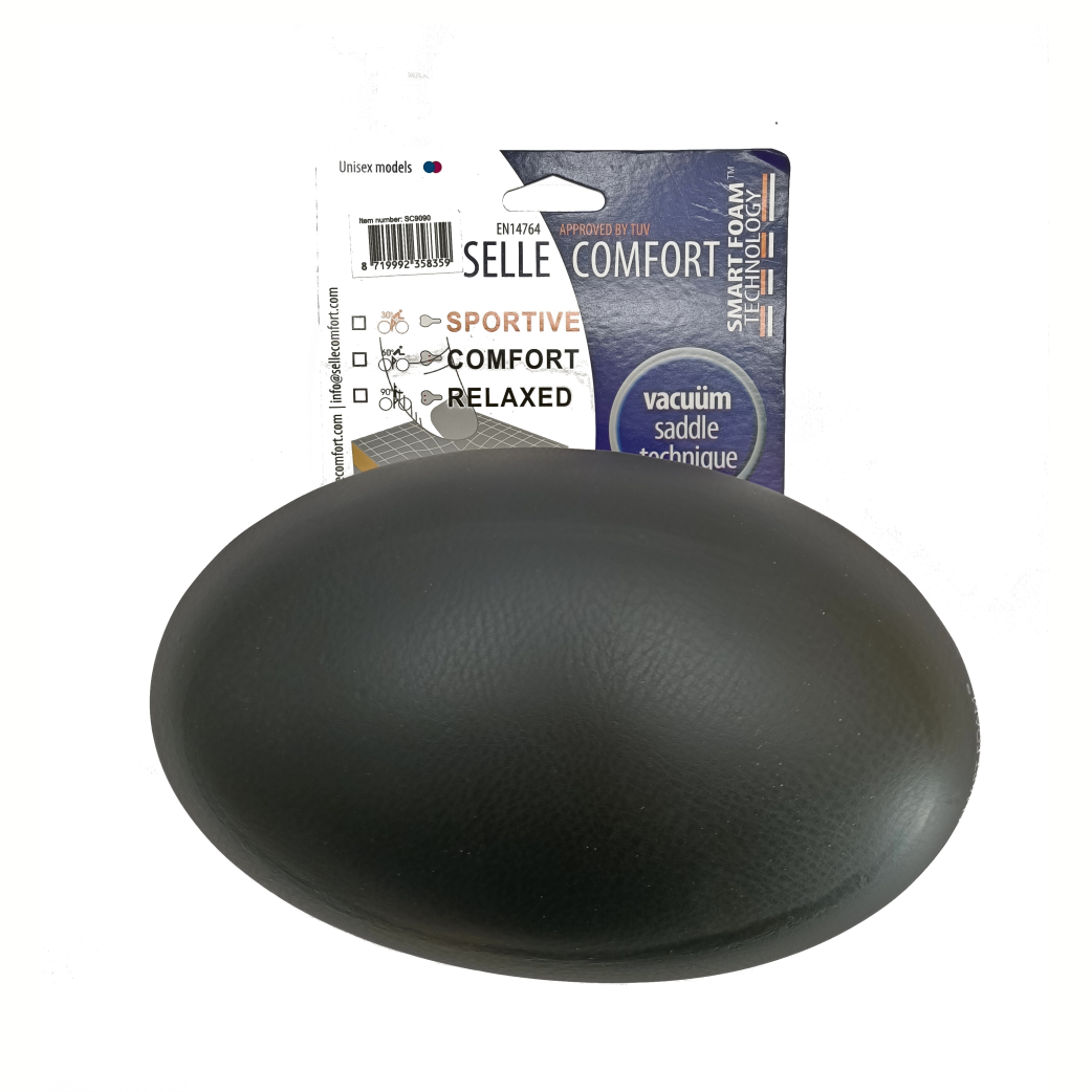 Selle comfort zadelrok met slimme schuimtechniek. zwart, zonder strop