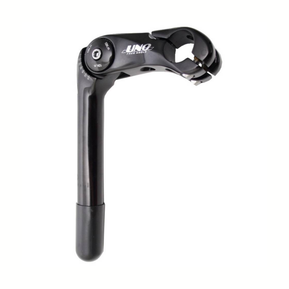 Stuurpen verstelbaar 80mm x 25,4mm- Zwart
