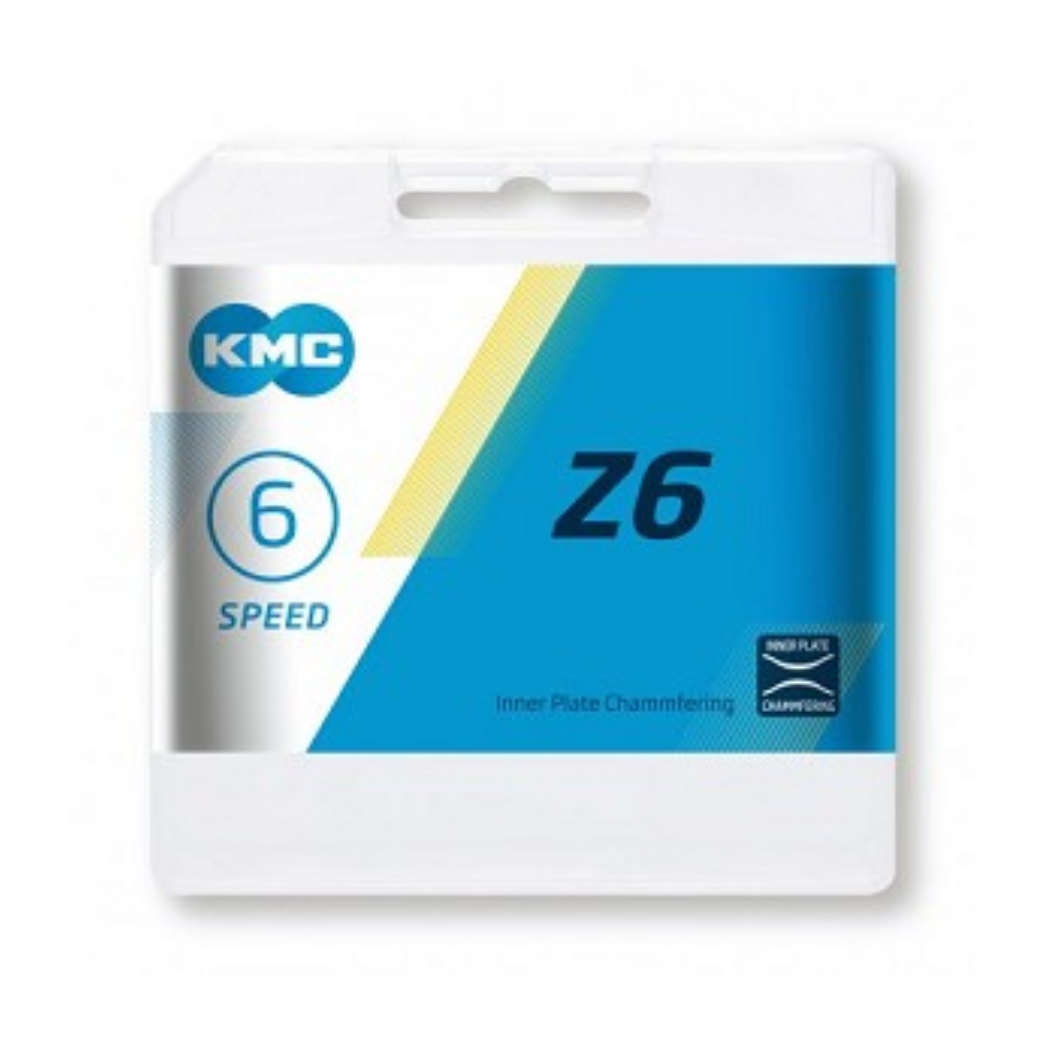 KMC Z6 6 speed chain - brown, unisex, steel - city bikes, e-bikes, fixed gear bikes