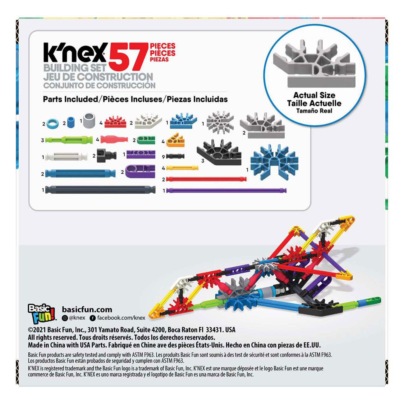 Bot-i knex imagine jumbo jet building set 57-delig constructieset