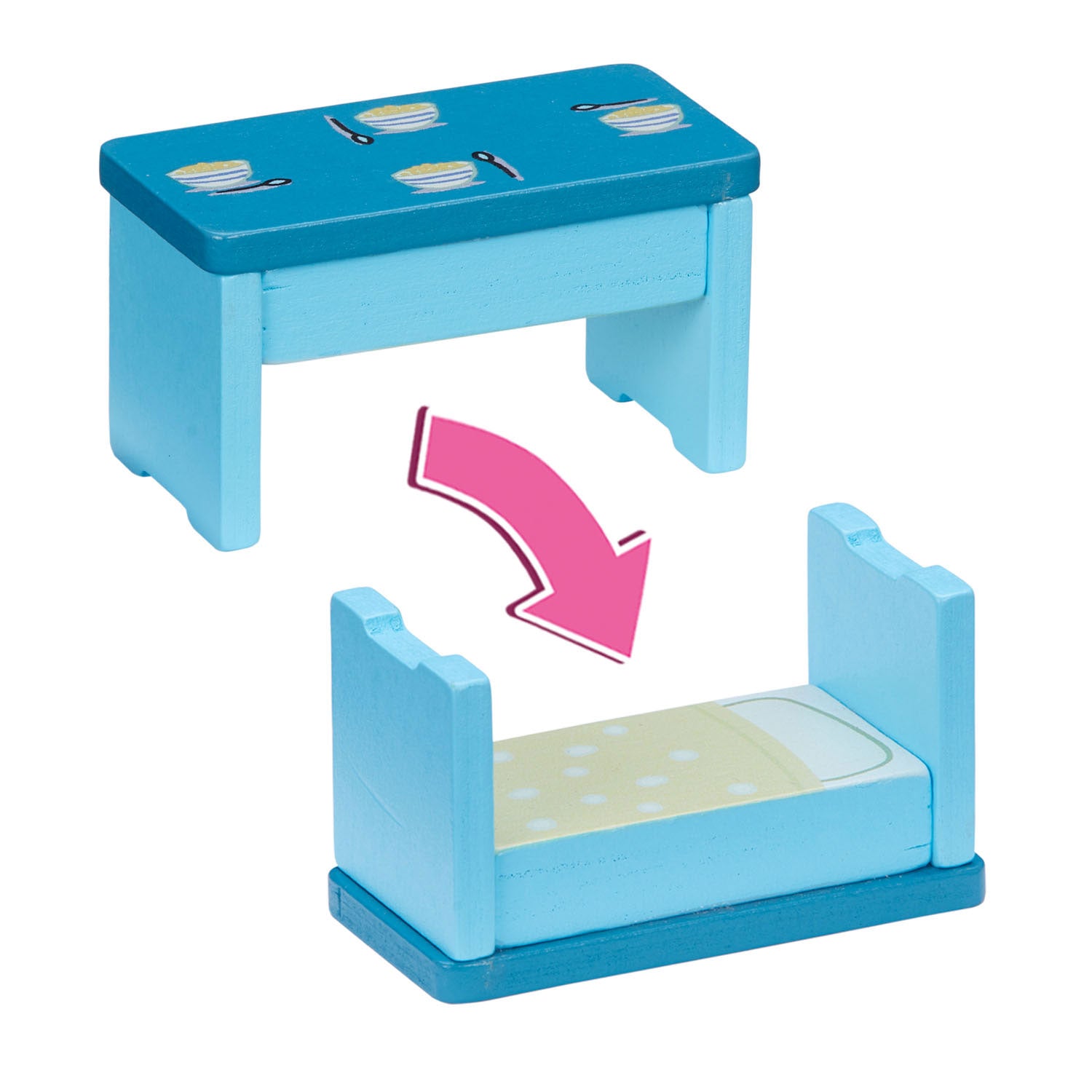 Boti houten poppenhuis peppa pig met accessoires