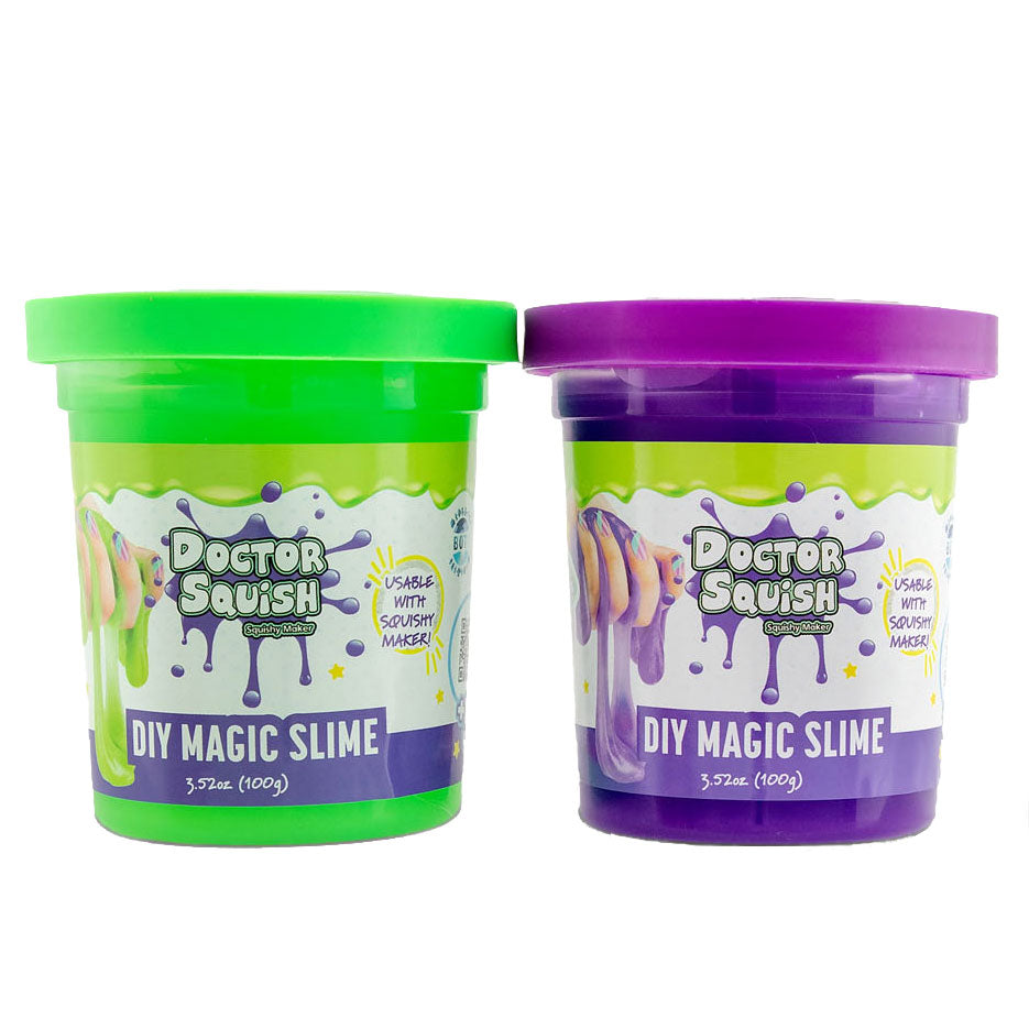 Boti Doctor Squish Slijm Voordeelpakket Groen en Paars, 240 gram