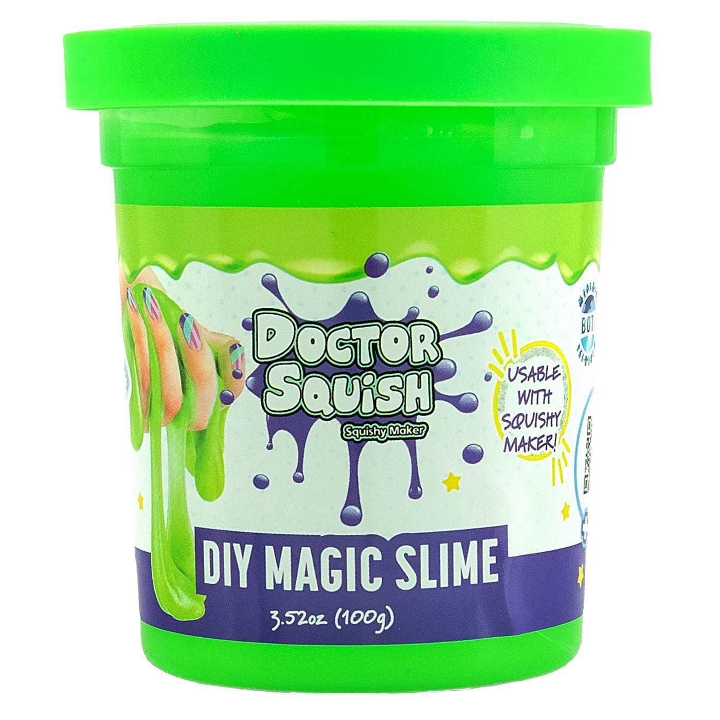 Boti Doctor Squish Slijm Voordeelpakket Groen en Paars, 240 gram