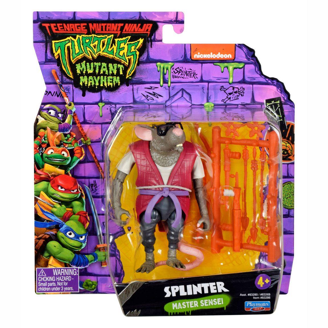 Boti teenage mutant ninja turtles speelfiguur - splintermeester sensei