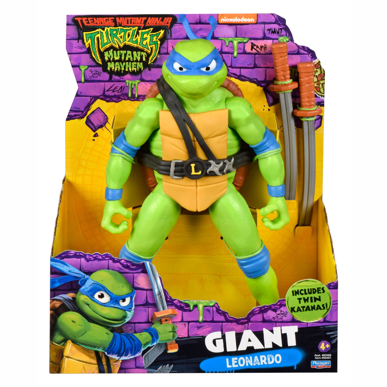 Boti teenage mutant ninja turtles speelfiguur - gigantische leonardo