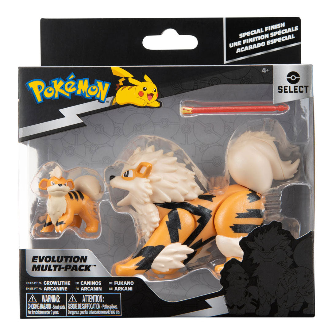 Pokemon Evolution Multipack Speelfiguren - Growlithe Arcanine