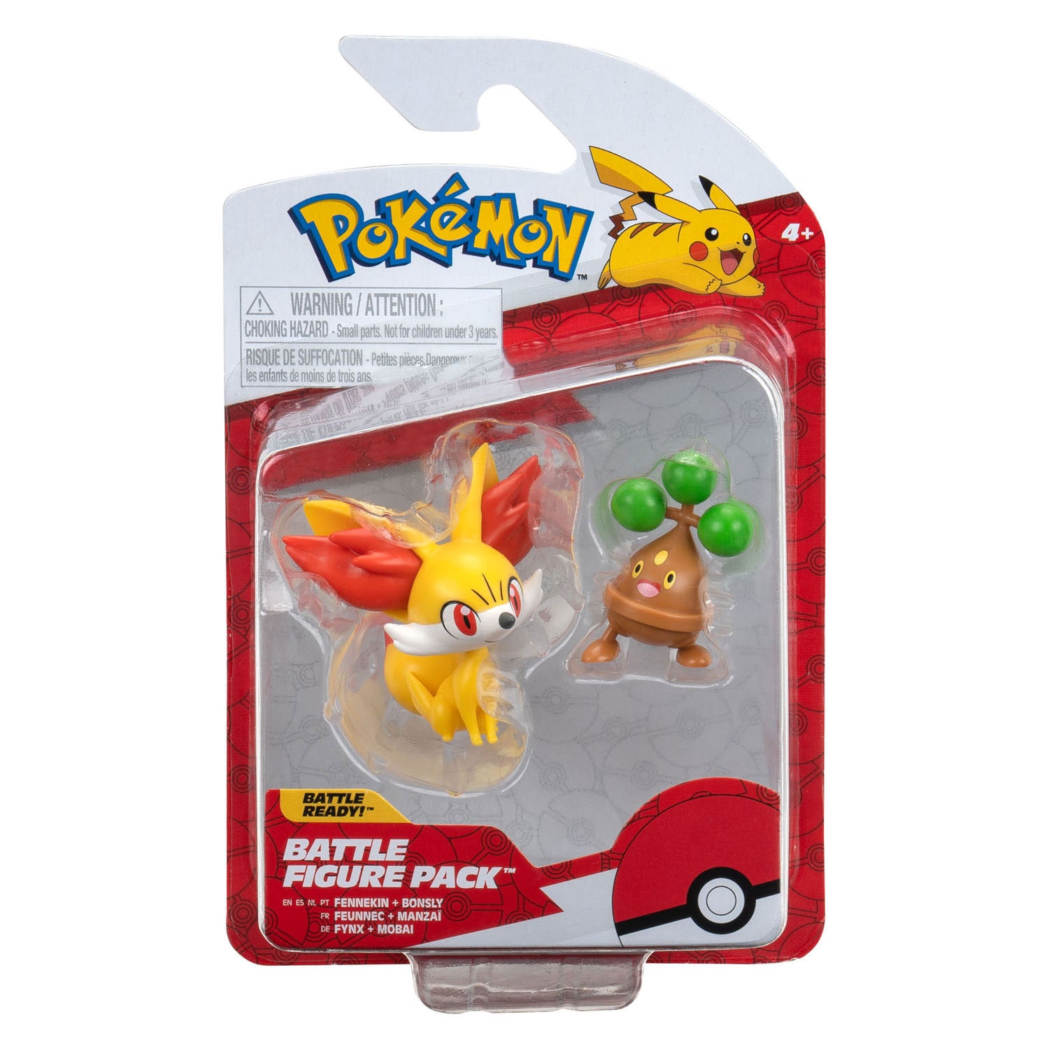 Pokémon Battle Figuren - Fennekin Bonsly, 2e.