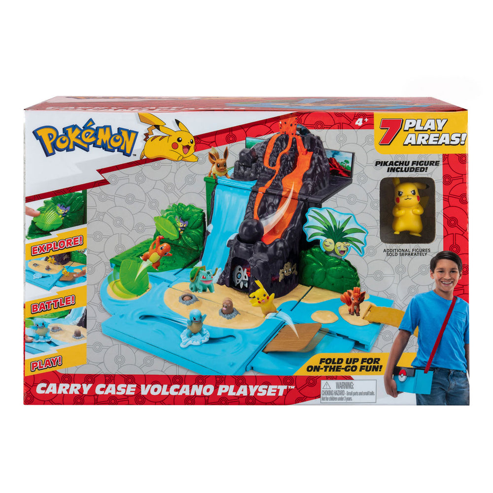 Pokémon Meeneekoffer Vulkaan met Pikachu Speelset