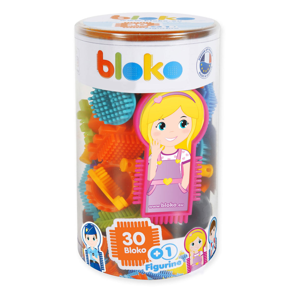 Boti bloko nopper bouwblokken met figuur, 31dlg.