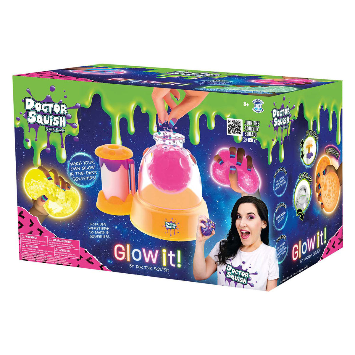 Boti dokter squish - squishy maker station neon editie