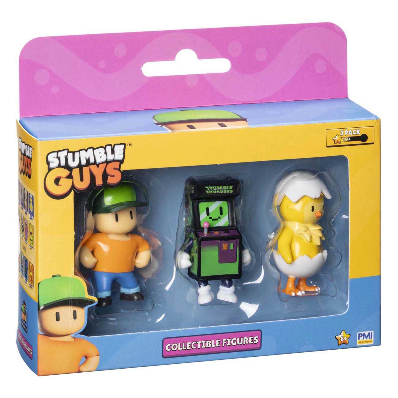 Boti Stumble Guys actiefiguren, 3-pack