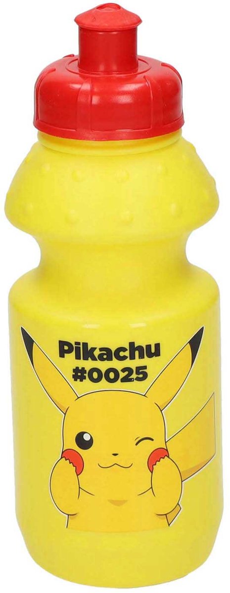 Pokémon pikachu sportfles - drinkfles - geel - 350 ml. - schoolfles