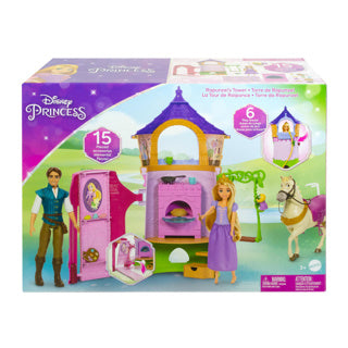 De toren van Disneyprinses pop Rapunzel