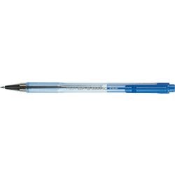Balpen pilot bp-s matic 0,21 mm drukknop blauw