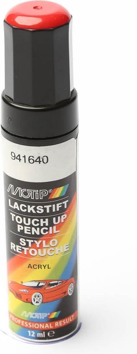 Motip 941640 - auto lakstift - rood - 12 ml