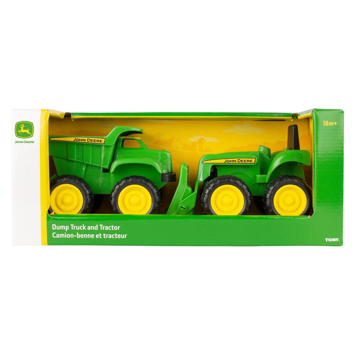 John Deere Kiepwagen en Tractor