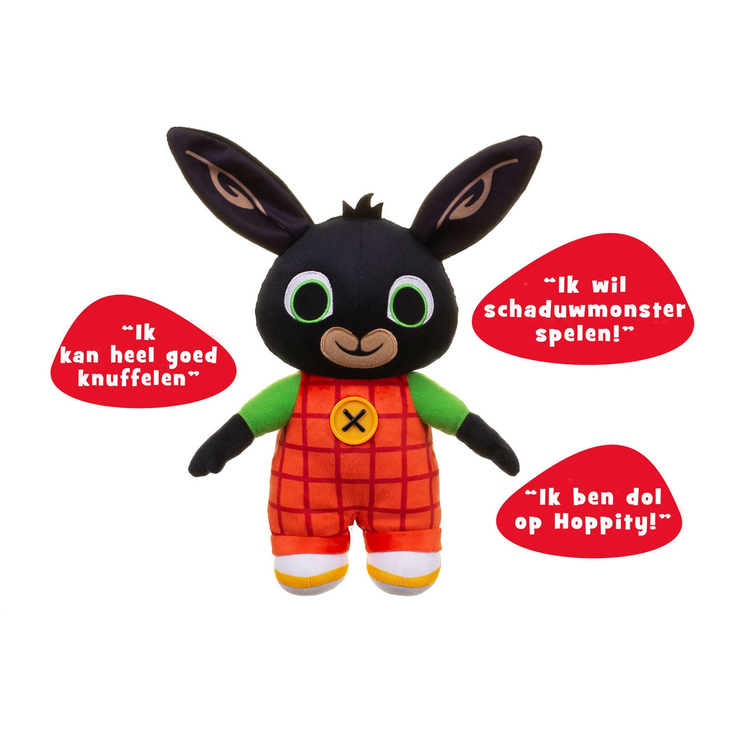 Spectron pratende bing knuffel, 30cm