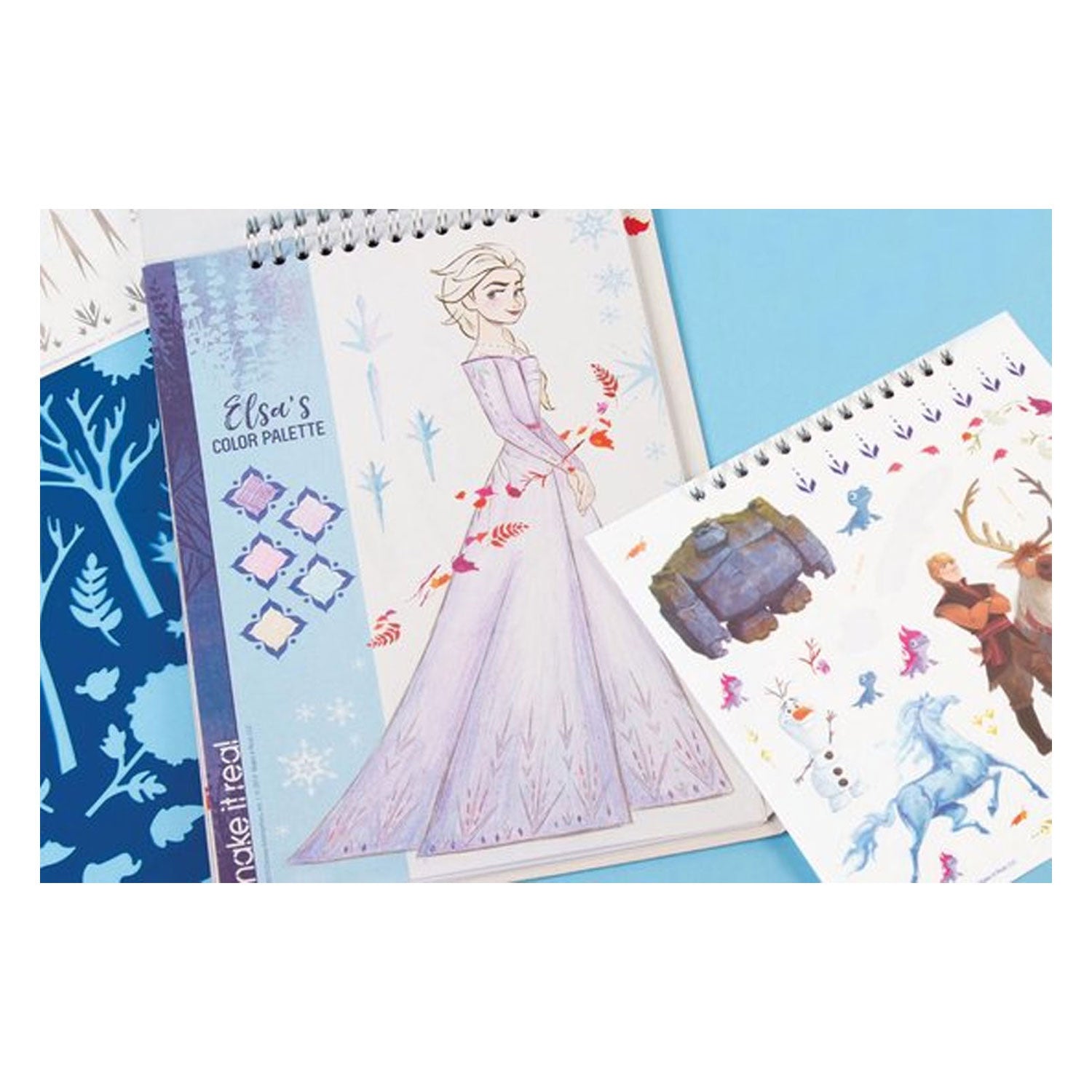 Frozen Schets- en Stickerboek met stencils