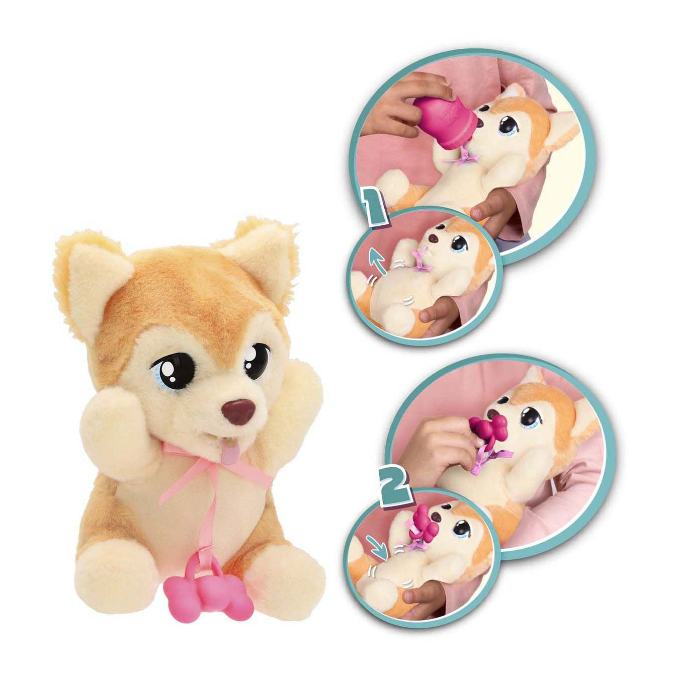 Imc toys baby paws yummy shiba inu knuffel - 20cm